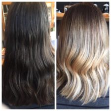 coloration avant-après (Coloration de cheveux à Chambly) - Salon la Ruelle H&F Chambly