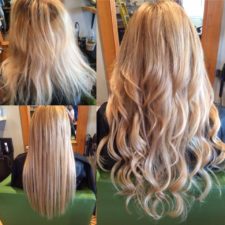 Mise en plis, avant/après - Salon la Ruelle H&F (salon de coiffure à Chambly)